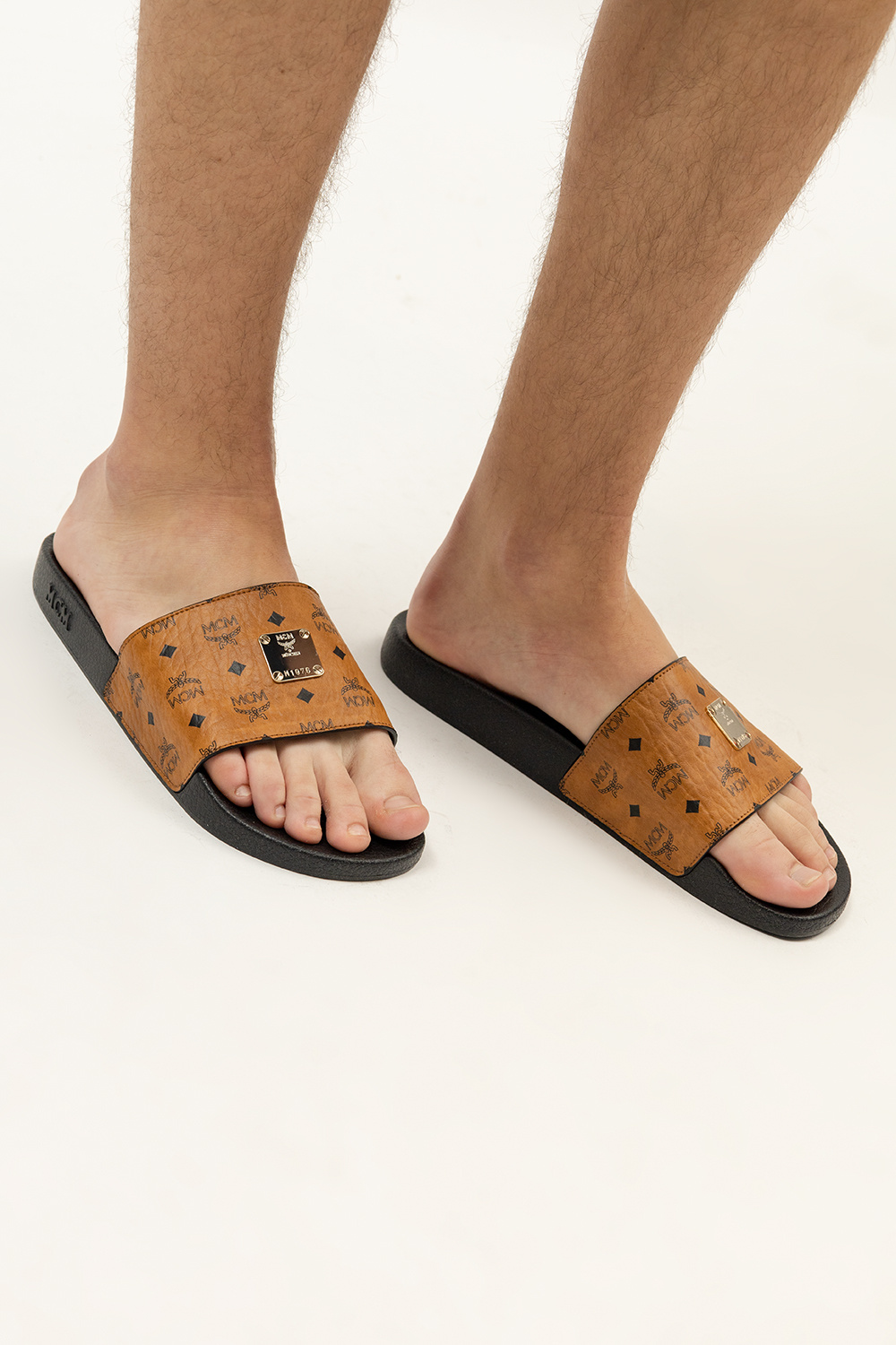 Mcm slides sales for men